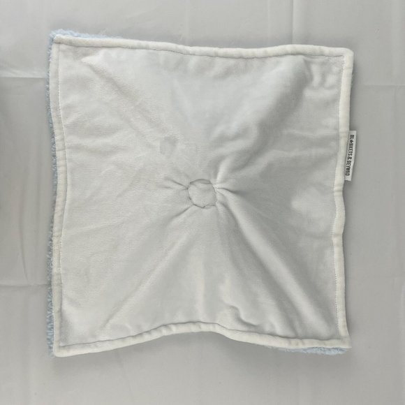 Blankets & Beyond Blue Elephant 14" Lovey Baby Security Blanket Furry Sherpa HTF - Picture 4 of 6